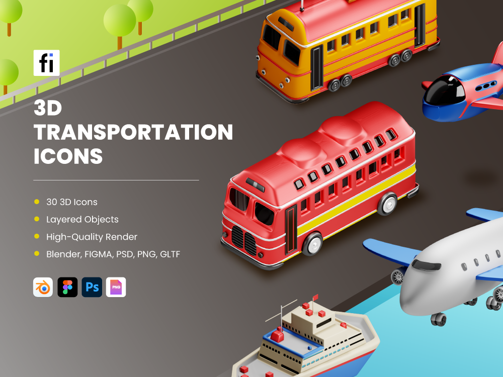 3D-Transportation-Icon-Set-Featured-Image